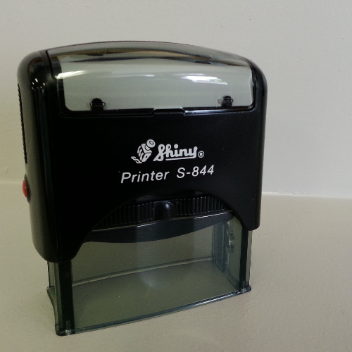 Custom 6 Line Business Name Address Shiny S-845 Office Self-inking Rubber Stamp for sale online 